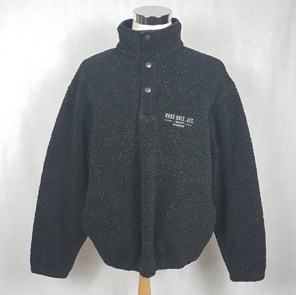 Vtg Hard Rock Cafe Phoenix Mens Sz XL 1/4 Button